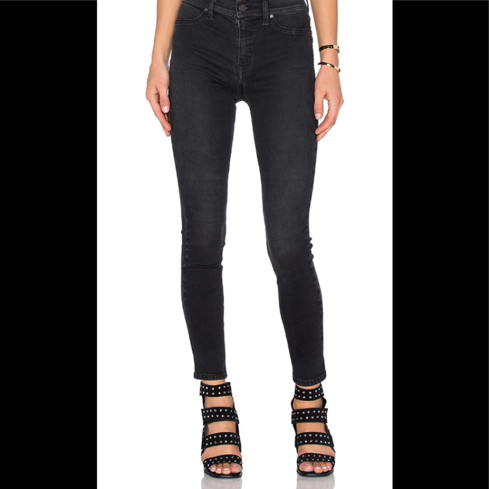 Level 99 Ultra High Rise Black Wash Jeans
